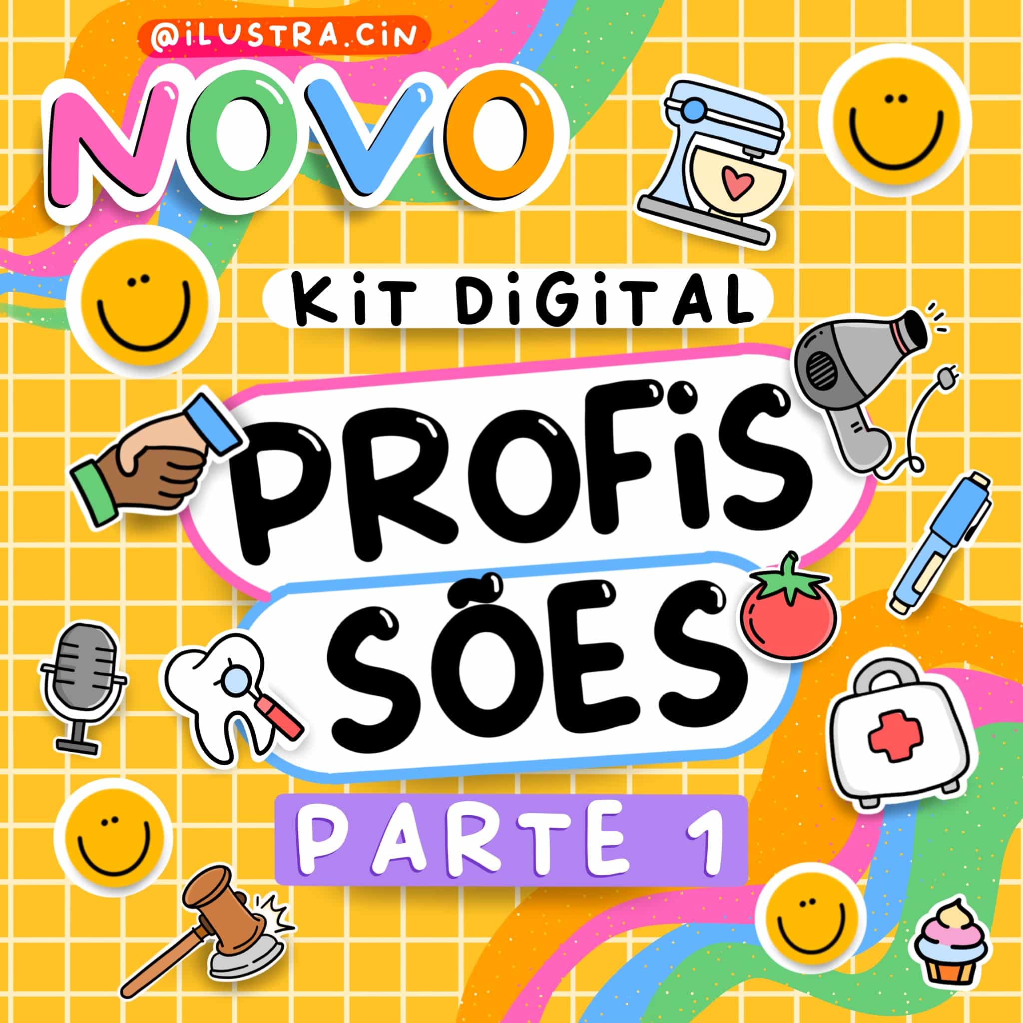 Kit Digital Amigas  Elo7 Produtos Especiais