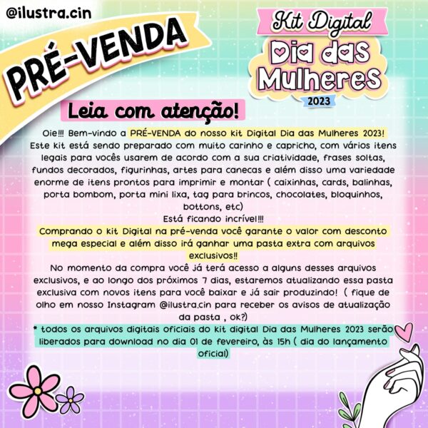 PRÉ-VENDA Kit Digital Dia das Mulheres 2023 - Image 2