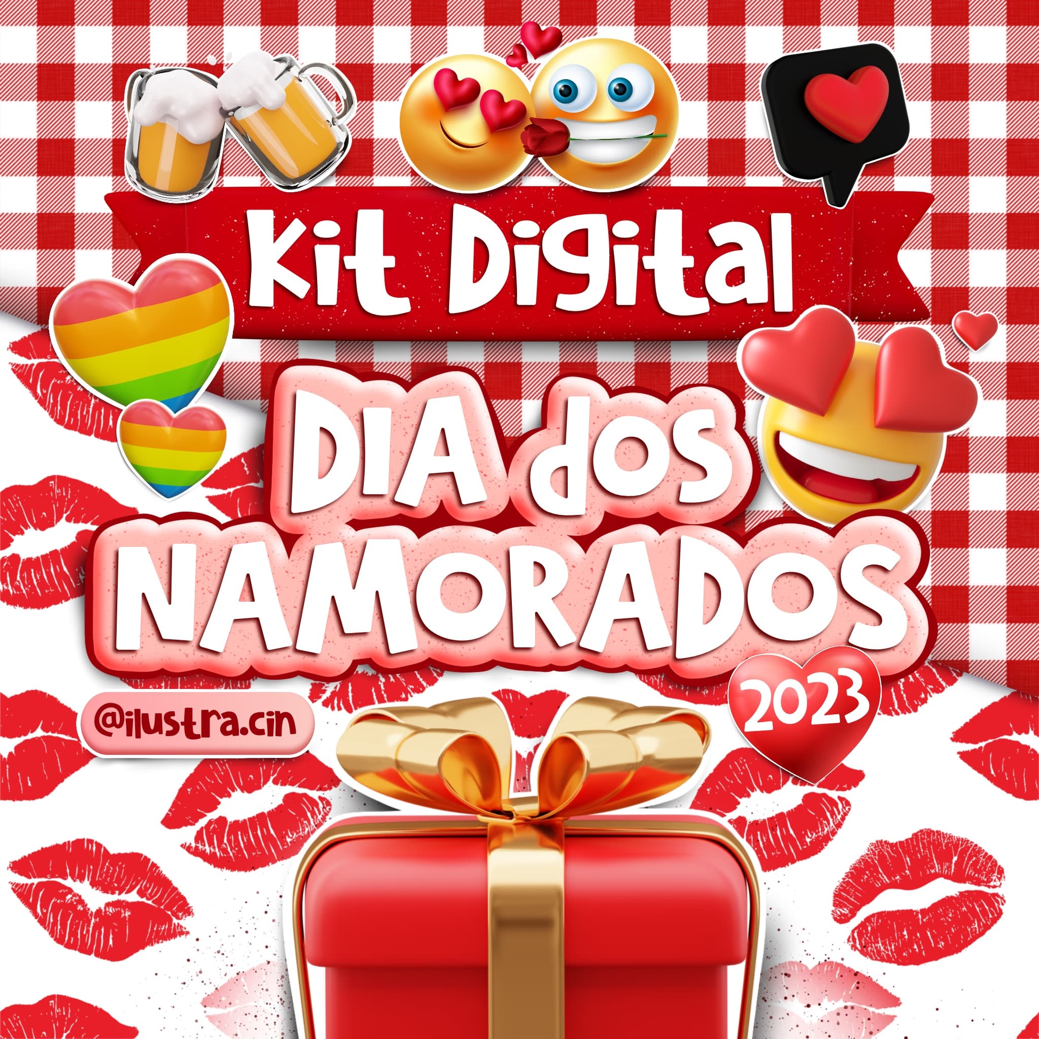 Kit Digital Dia dos Namorados 2023