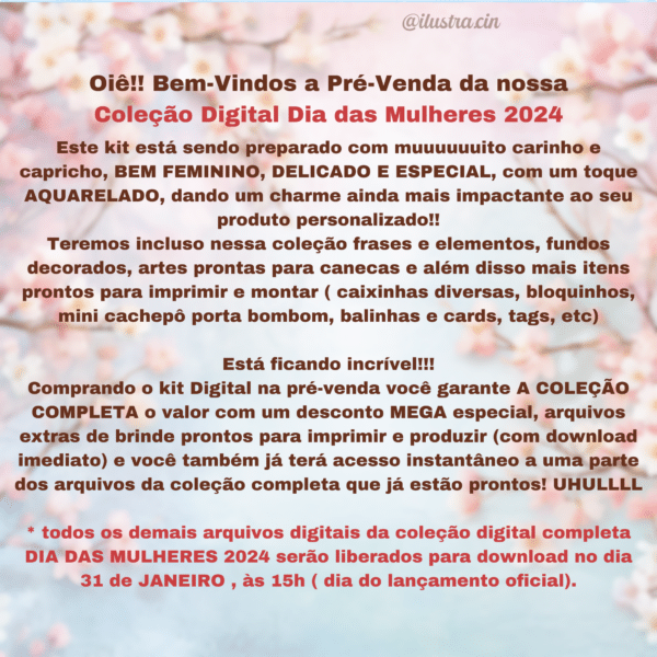 PRÉ-VENDA Coleção Digital DIA DAS MULHERES 2024 - Image 2
