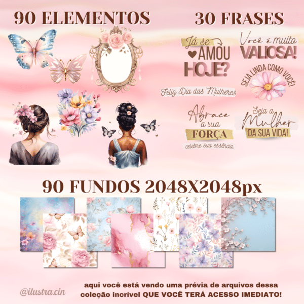PRÉ-VENDA Coleção Digital DIA DAS MULHERES 2024 - Image 6