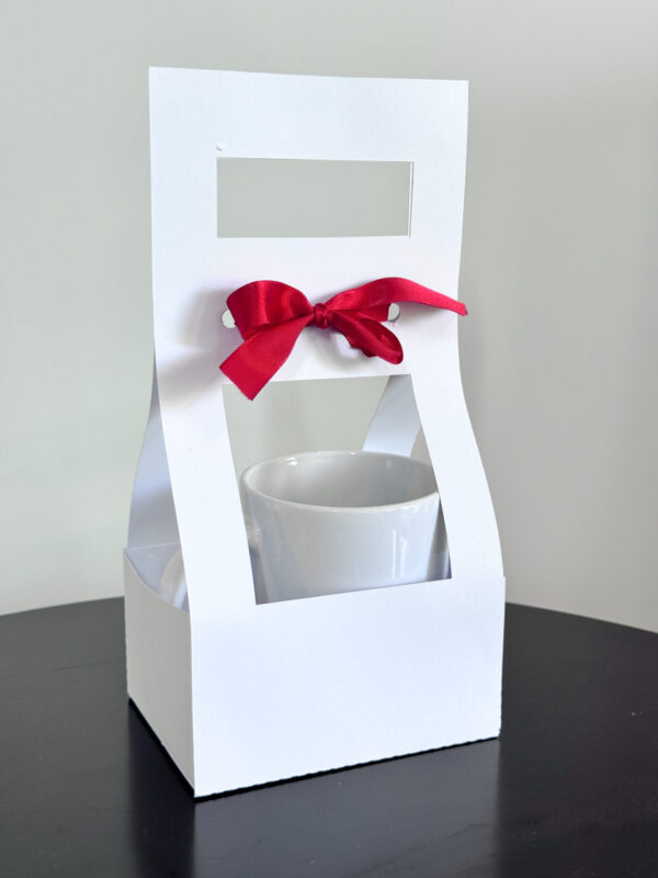 ARQUIVO DE CORTE - CAIXA SACOLA PARA 1 CANECA - Imagem 4